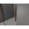 Mexen Velar tolható zuhanyajtó 120 cm, Átlátszó, Rózsaszín-arany - 871-120-000-01-60