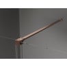 Mexen Velar tolható zuhanyajtó 120 cm, Átlátszó, szálcsiszolt réz - 871-120-000-01-65