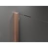 Mexen Velar ușă de duș culisantă 160 cm, transparent, Cupru cu aspect periat - 871-160-000-01-65