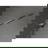 Mexen Velar tolható zuhanyajtó 100 cm, Átlátszó, szálcsiszolt gun gray - 871-100-000-01-66