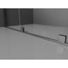 Mexen Velar ușă de duș culisantă 130 cm, transparent, gun gray cu aspect periat - 871-130-000-01-66