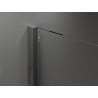 Mexen Velar ușă de duș culisantă 130 cm, transparent, gun gray cu aspect periat - 871-130-000-01-66