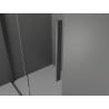 Mexen Velar ușă de duș culisantă 130 cm, transparent, gun gray cu aspect periat - 871-130-000-01-66