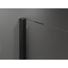 Mexen Velar uși de duș culisante 130 cm, transparențe, negre - 871-130-000-01-70