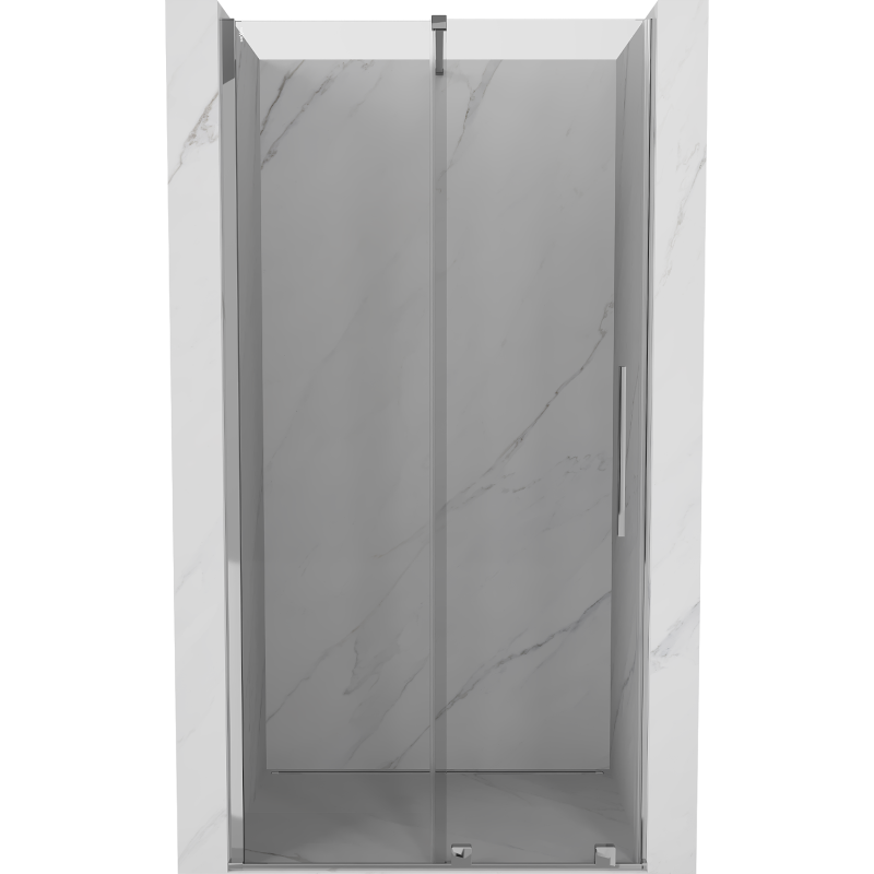 Mexen Velar tolóajtós zuhanykabin 120 cm, áttetsző, króm - 871-120-000-01-01