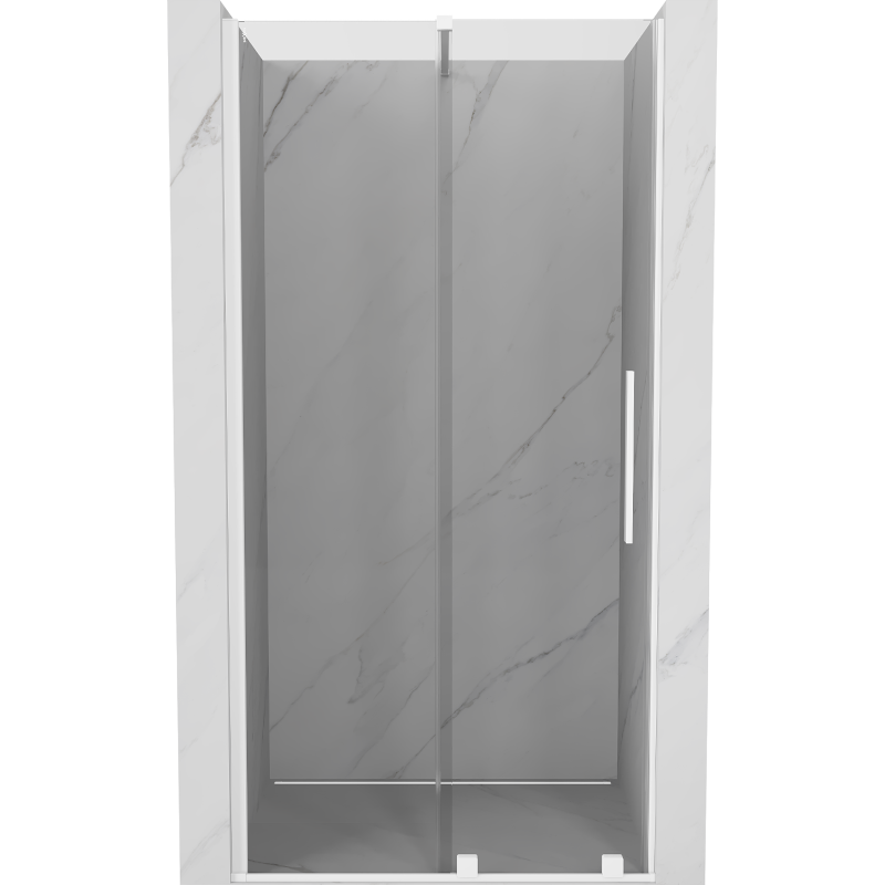 Mexen Velar ușă de duș culisantă 120 cm, transparent, albă - 871-120-000-01-20