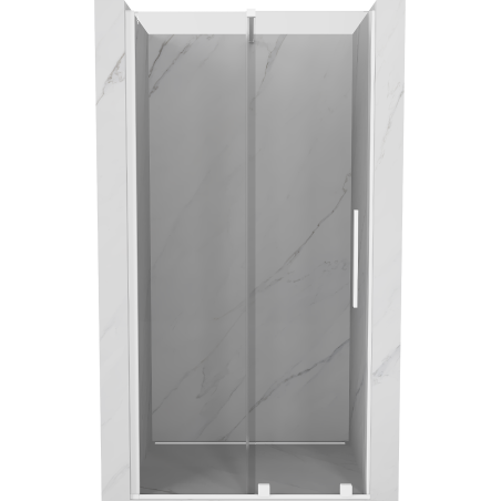Mexen Velar uși de duș culisante 120 cm, transparente, alb - 871-120-000-01-20