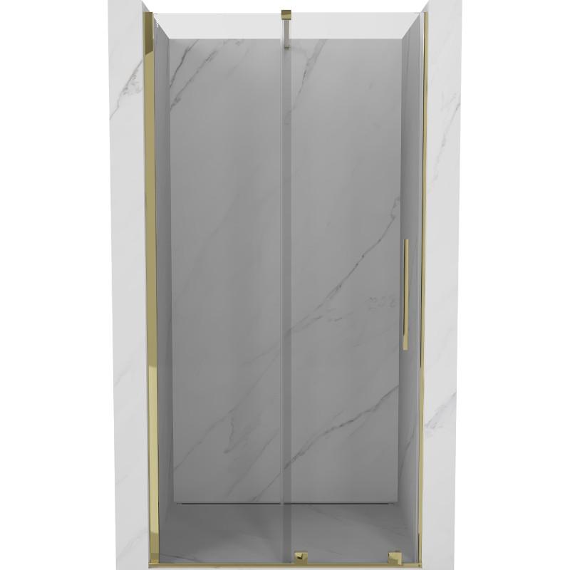 Mexen Velar 110 cm-es tolóajtós zuhanyajtó, áttetsző, aranyszínű - 871-110-000-01-50