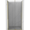 Mexen Velar uși de duș glisante 110 cm, transparente, aurii - 871-110-000-01-50