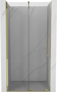 Mexen Velar uși de duș glisante 120 cm, transparent, aurii - 871-120-000-01-50