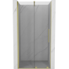 Mexen Velar uși de duș glisante 90 cm, transparente, auriu periat - 871-090-000-01-55