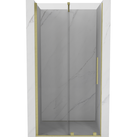 Mexen Velar uși de duș glisante 110 cm, transparent, auriu periat - 871-110-000-01-55