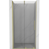 Mexen Velar uși de duș glisante 110 cm, transparent, auriu periat - 871-110-000-01-55