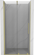 Mexen Velar 120 cm-es tolóajtós zuhanyajtó, átlátszó, arany szálcsiszolt - 871-110-000-01-55