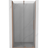 Mexen Velar ușă de duș culisantă 90 cm, transparent, Cupru cu aspect periat - 871-090-000-01-65