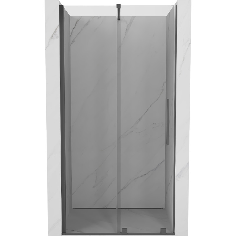 Mexen Velar uși de duș glisante 100 cm, transparent, gri armat periat - 871-100-000-01-66
