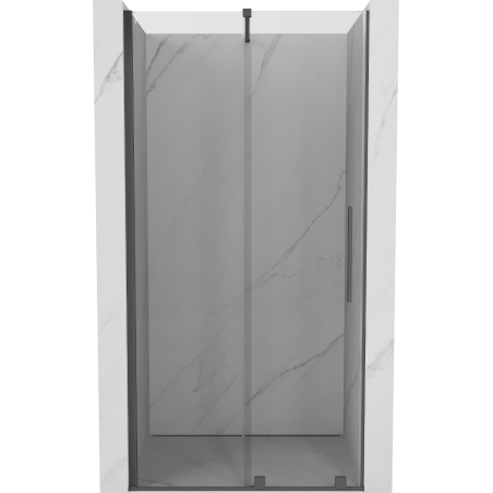 Mexen Velar 110 cm-es tolóajtós zuhanyajtó, áttetsző, csiszolt fegyverszürke - 871-110-000-01-66