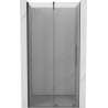 Mexen Velar ușă de duș culisantă 120 cm, transparentă, gri armat periat - 871-120-000-01-66