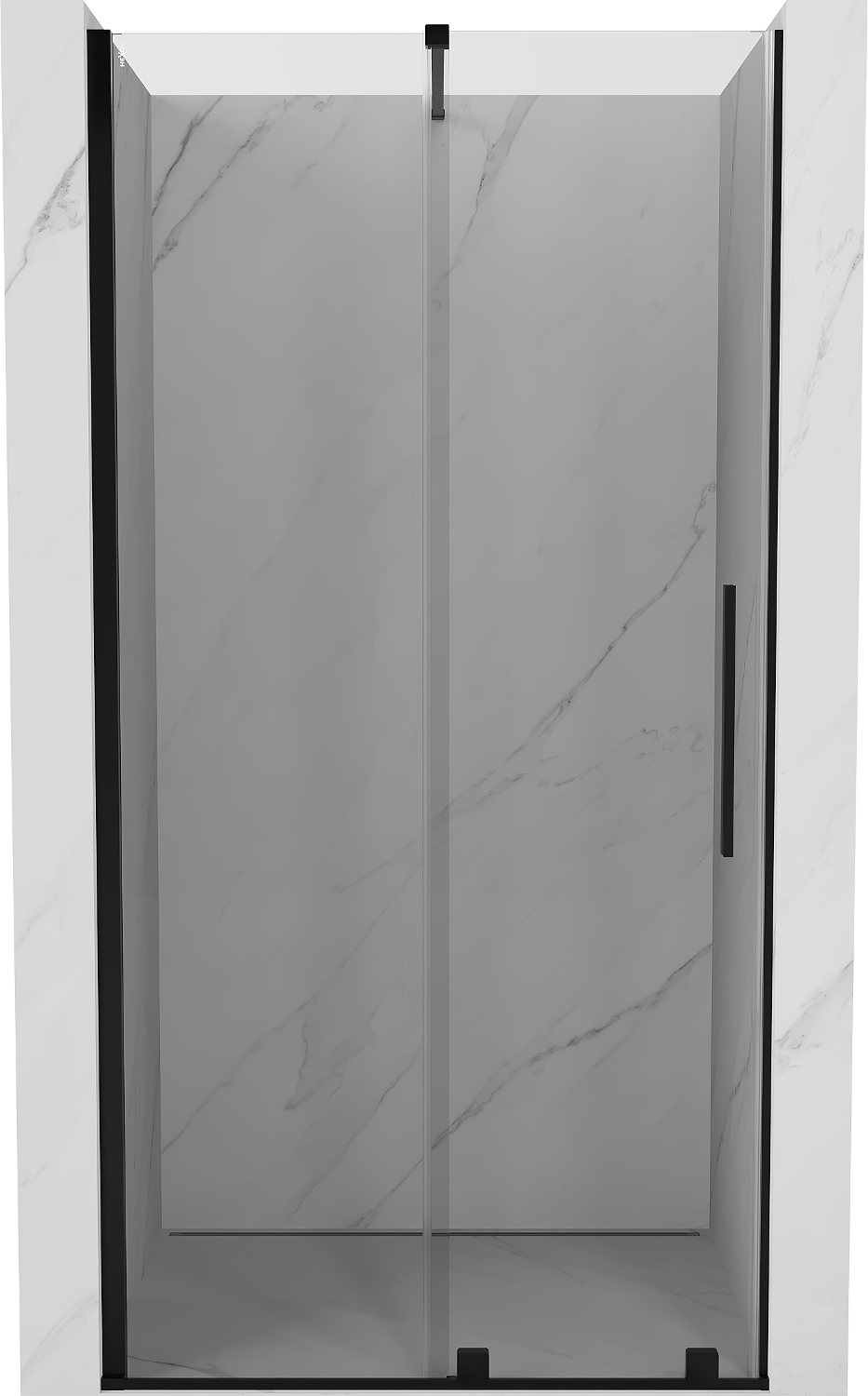 Mexen Velar ușă de duș culisantă 90 cm, transparent, neagră - 871-090-000-01-70