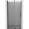 Mexen Velar tolóajtós zuhanykabin 110 cm, átlátszó, fekete - 871-110-000-01-70