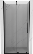 Mexen Velar 120 cm-es toló zuhanyajtók, átlátszó, fekete - 871-120-000-01-70