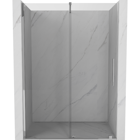 Mexen Velar 140 cm-es tolózuhanyajtó, átlátszó, króm - 871-140-000-01-01
