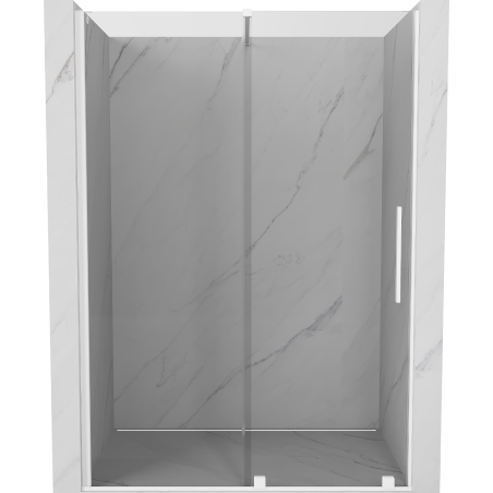 Mexen Velar uși de duș glisante 140 cm, transparent, alb - 871-140-000-01-20