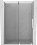 Mexen Velar uși de duș glisante 160 cm, transparență, alb - 871-160-000-01-20