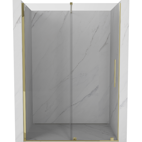 Mexen Velar ușă de duș culisantă 130 cm, transparent, auriu - 871-130-000-01-50