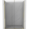 Mexen Velar ușă de duș culisantă 130 cm, transparent, auriu - 871-130-000-01-50