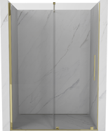 Mexen Velar tolóajtós zuhanyajtó 140 cm, átlátszó, arany - 871-140-000-01-50
