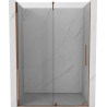 Mexen Velar ușă de duș culisantă 150 cm, transparent, Roz-auriu - 871-150-000-01-60