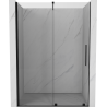 Mexen Velar ușă de duș glisantă 140 cm, transparentă, neagră - 871-140-000-01-70