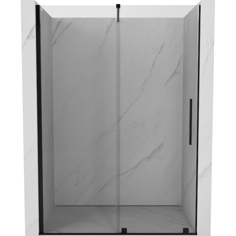 Mexen Velar ușă de duș culisantă 160 cm, transparent, neagră - 871-160-000-01-70