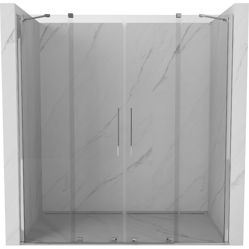 Mexen Velar Duo uși de duș culisante 180 cm, transparent, crom - 871-180-000-02-01