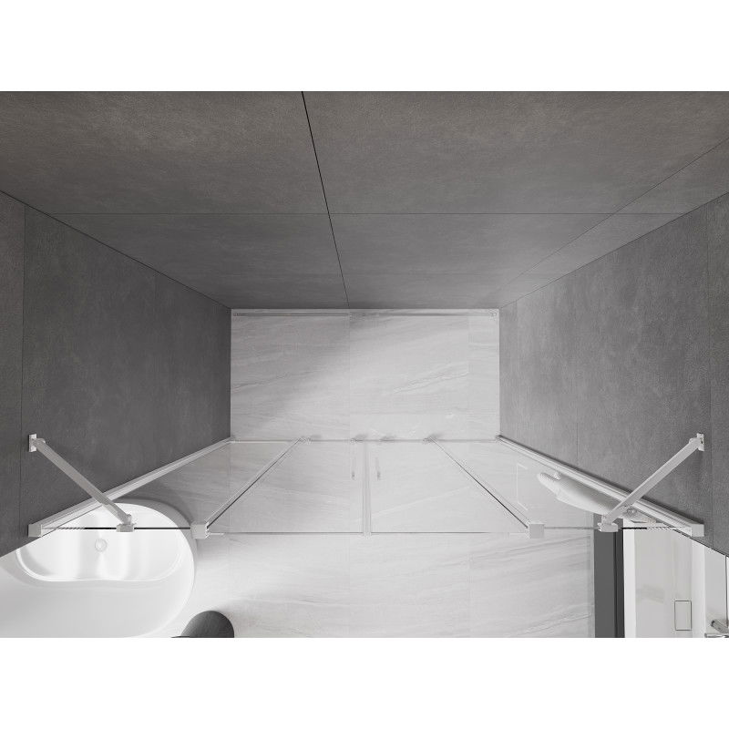 Mexen Velar Duo uși de duș culisante 170 cm, transparent, crom - 871-170-000-02-01
