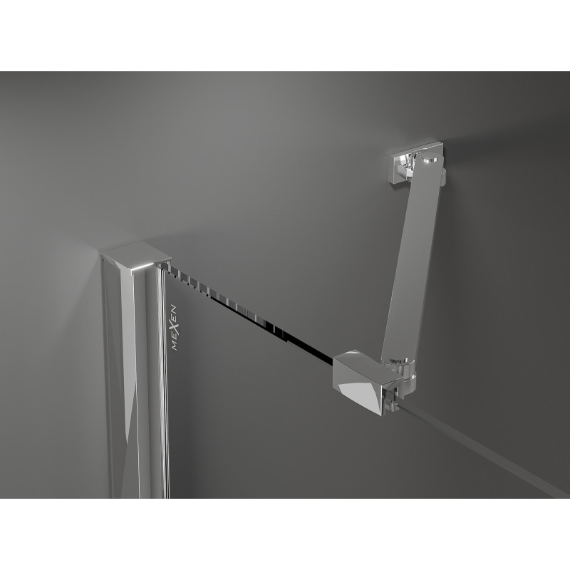 Mexen Velar Duo uși de duș glisante 170 cm, transparent, crom - 871-170-000-02-01