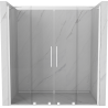 Mexen Velar Duo uși de duș glisante 170 cm, transparente, alb - 871-170-000-02-20