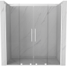 Mexen Velar Duo uși de duș culisante 180 cm, transparent, alb - 871-180-000-02-20