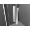 Mexen Velar Duo uși de duș culisante 180 cm, transparent, alb - 871-180-000-02-20