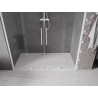 Mexen Velar Duo tolóajtós zuhanykabin 200 cm, átlátszó, fehér - 871-200-000-02-20