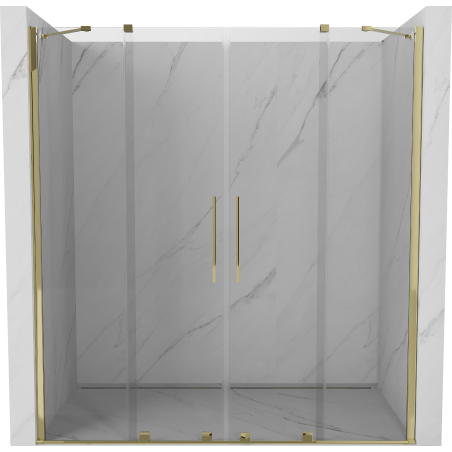 Mexen Velar Duo uși de duș culisante 170 cm, transparențe, aurii - 871-170-000-02-50