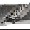 Mexen Velar Duo tolható zuhanyajtó 170 cm, Átlátszó, arany - 871-170-000-02-50