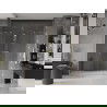 Mexen Velar Duo ușă de duș culisantă 170 cm, transparent, auriu cu aspect periat - 871-170-000-02-55