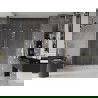 Mexen Velar Duo ușă de duș culisantă 170 cm, transparent, auriu cu aspect periat - 871-170-000-02-55
