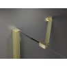 Mexen Velar Duo ușă de duș culisantă 170 cm, transparent, auriu cu aspect periat - 871-170-000-02-55