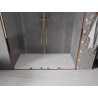 Mexen Velar Duo uși de duș glisante 170 cm, transparent, aur roz - 871-170-000-02-60