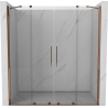 Mexen Velar Set de uși de duș glisante 180 cm, transparent, aur roz - 871-180-000-02-60