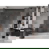Mexen Velar Duo ușă de duș culisantă 180 cm, transparent, Roz-auriu - 871-180-000-02-60