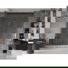 Mexen Velar Duo ușă de duș culisantă 180 cm, transparent, Roz-auriu - 871-180-000-02-60